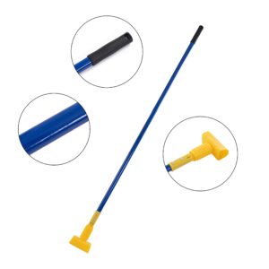 Matthew Cleaning Commercial Quick-Change Iron Mop Handle for Floor Cleaning Heavy Duty Mop Stick Replacement 60inch Jaw Clamp-Style Wet Mop Gripper Holder Handle 6 Packs