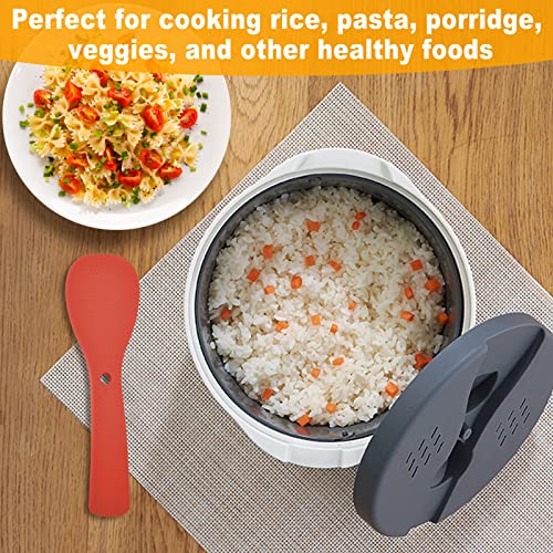 2L Microwave Rice Cooker, 7.3 x 7.3 x 5.1in Microwave Cookware, Food Grade PP Microwave Rice Cooker Steamer with Lid and Strainer, Microwave Rice Maker, Easy To Use(Orange)