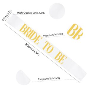 EOUYT 12 Pack Funny Bachelorette Party Sashes 1 White Bride to be Sash and 11 Black Bride Tribe Sashes for Bachelorette Party,Bridal Party and Bridal Shower