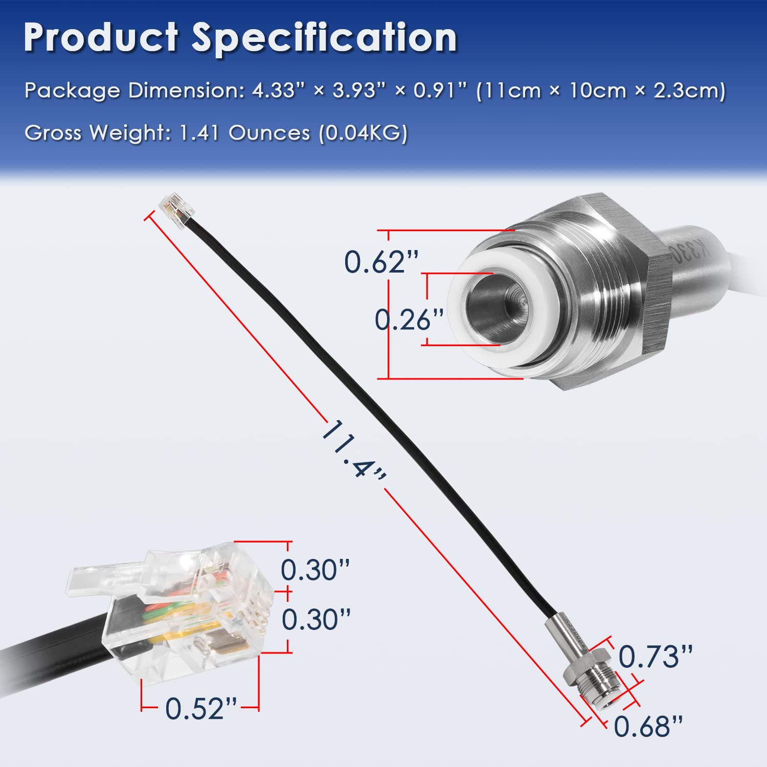 243222 Airless Sprayer Pressure Transducer, Paint Sprayer Pressure Transducer Sensor Fit for Graco 190ES 390 395 490 495 595 695 795 1095 1595 3400 3900 5900 7900