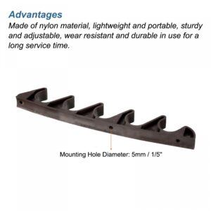 PATIKIL Chaise Adjustment Bracket, 4 Pack 5 Position Lawn Yard Multi Position Back Support Adjuster for Outdoor Lounge Patio, Brown