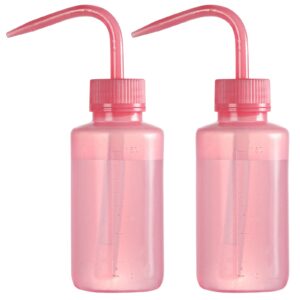 oubest 2pcs small squeeze bottles 150ml 5oz wash bottle ldpe plastic squirt water bottle for medical label tattoo lash water succulent watering irrigation