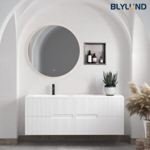 BLYLUND Shower Niche 12" x 24" NO Tile Needed,Brushed Finish Double Shelf Organizer,Stainless Steel Square Corners Wall-Inserted Niche Recessed,Modern Recessed Shower Shelf for Bathroom