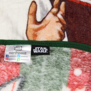 NORTHWEST Star Wars Holiday Chorus Carolers Plush Throw Blanket 46" x 60" (117cm x 152cm)