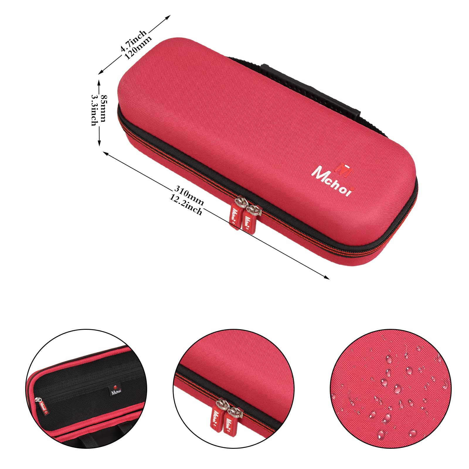 Mchoi Hard Portable Storage Case Fits for Milwaukee 2426-20 M12 12 Volt Redlithium Ion 20,000 OPM Variable Speed Cordless Multi Tool, Case Only