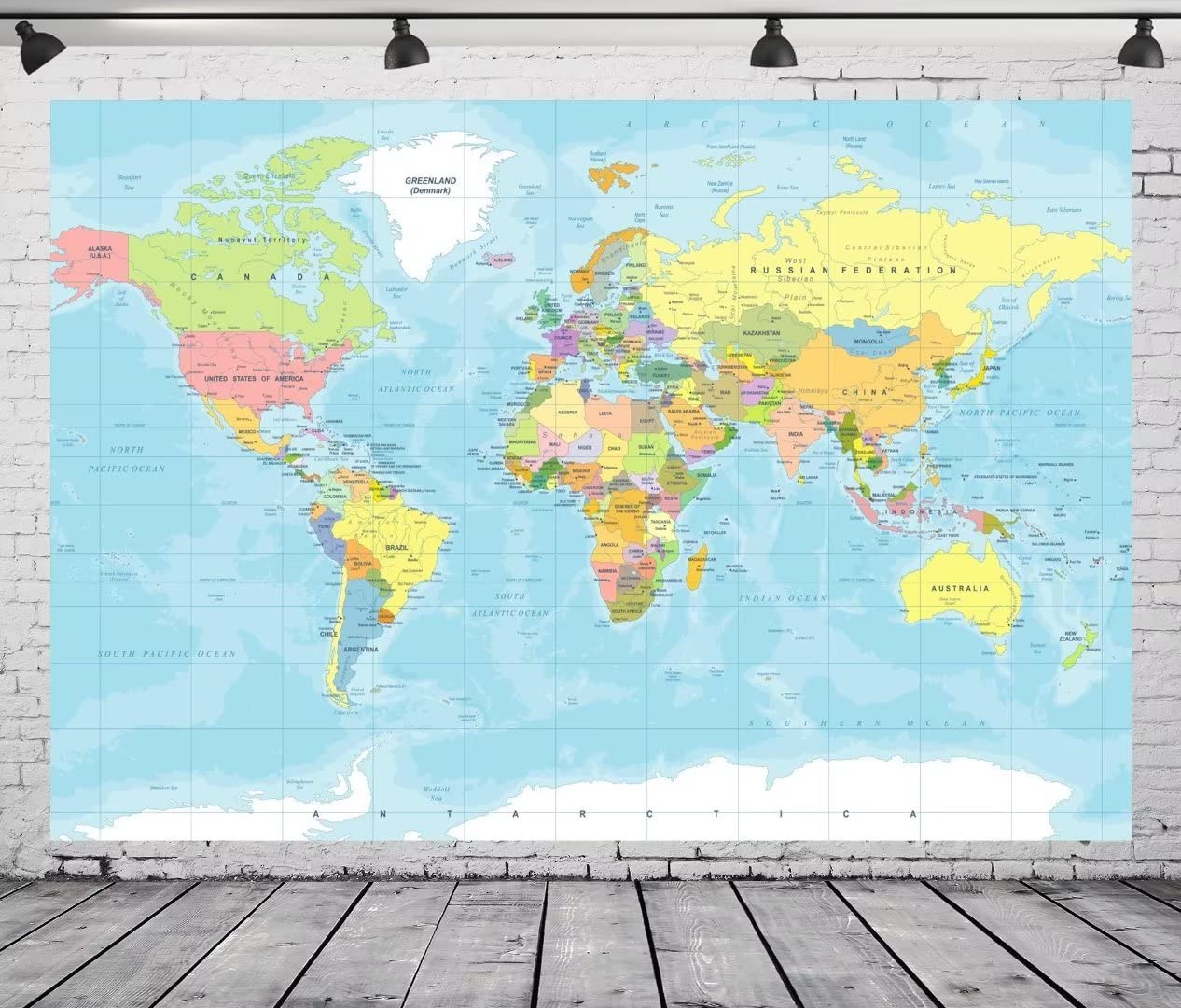 CORFOTO 10x8ft World Map Backdrop Adventure Begins Travel Boys Baby Shower Party Decorations Map Backdrops Around World Adventure Birthday Bridal Shower Photography Background Photobooth Props