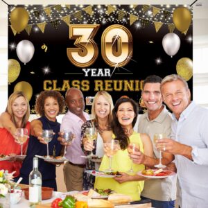 30 Year Class Reunion Party Decoration Backdrop Banner, 30th School Class Reunion Party, Class Of 1993 Reunion Photo Props Yard Sign Poster, Welcome Back Decor for Outdoor Indoor, Fabric Vicycaty