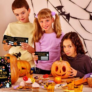 FaCraft Halloween Guess How Many Candies Games,36pcs Candies Guessing Game Cards Halloween Party Game for Kids Adults Halloween Guessing Candy Jar Card Ticket Birthday Halloween Party Favor Supplies