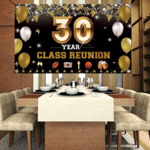 30 Year Class Reunion Party Decoration Backdrop Banner, 30th School Class Reunion Party, Class Of 1993 Reunion Photo Props Yard Sign Poster, Welcome Back Decor for Outdoor Indoor, Fabric Vicycaty