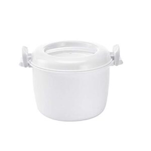 exogio microwave rice cooker multifunction small lunch container microwave cooker cookware for microwave oven 17.5x21x14cm