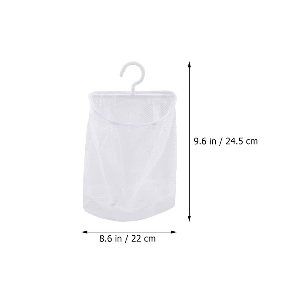 Toy Storage Toys 2Pcs Hanging Mesh Bags with Hook Multi-functional Mesh Clothespin Bags Mesh Storage Bag Mesh Laundry Hamper