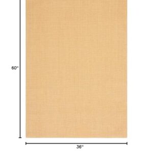 MARTHA STEWART x SAFAVIEH 3' x 5' Natural/White MSR9501H Sisal & Jute Area Rug