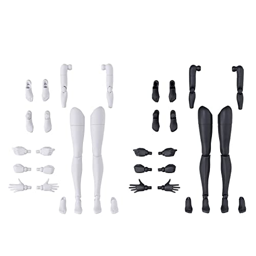 Bandai Hobby - 30 Minute Sisters - #12 Option Body Parts Arm Parts & Leg Parts [White/Black], Bandai Spirits 30 MS Model Kit