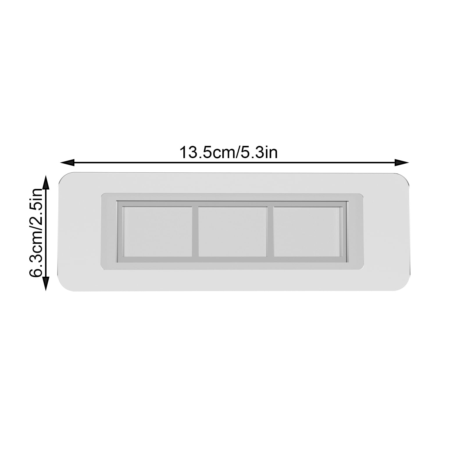 iHave Replacement Adhesive Strip for 2 Cups Toothbrush Holder Wall Mounted, 1 PCS