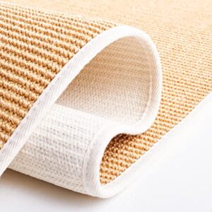 MARTHA STEWART x SAFAVIEH 3' x 5' Natural/White MSR9501H Sisal & Jute Area Rug