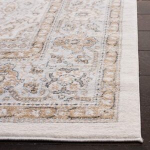 SAFAVIEH Isabella Collection 10' Square Cream/Beige ISA916B Oriental Non-Shedding Area Rug