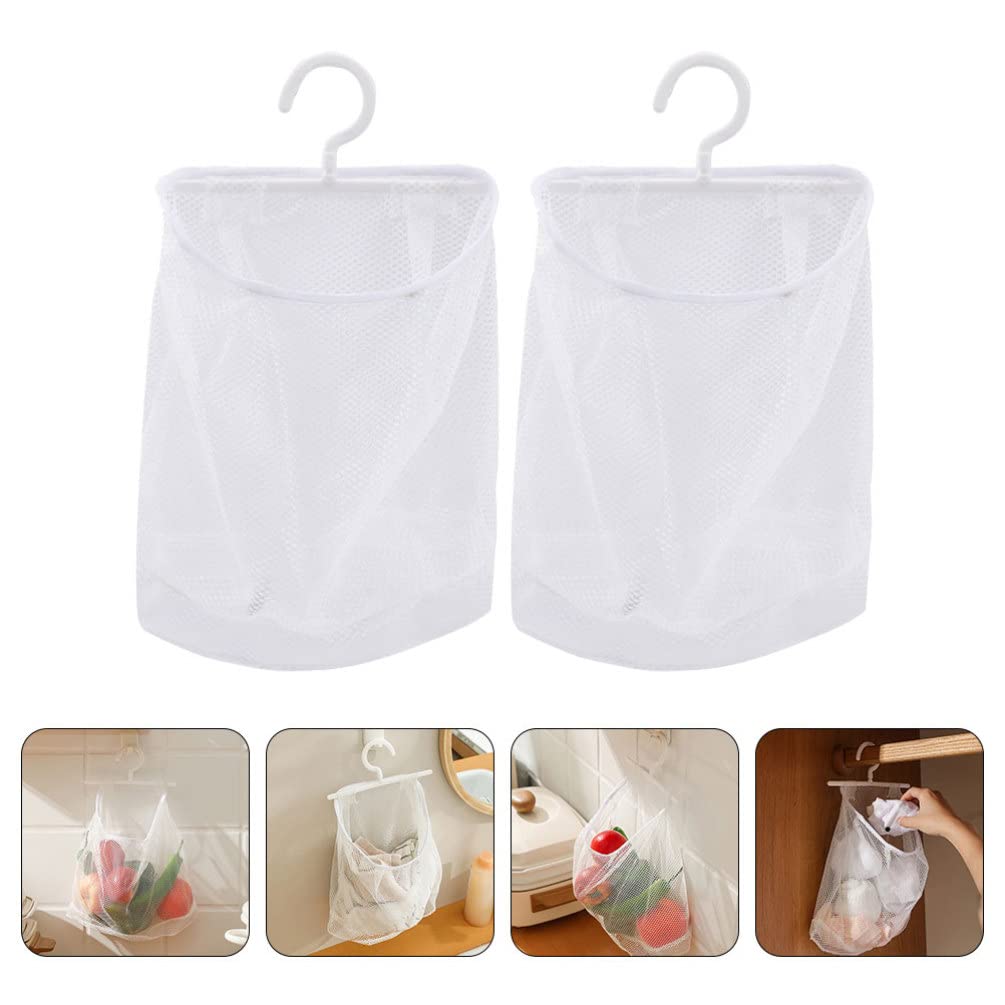 Toy Storage Toys 2Pcs Hanging Mesh Bags with Hook Multi-functional Mesh Clothespin Bags Mesh Storage Bag Mesh Laundry Hamper