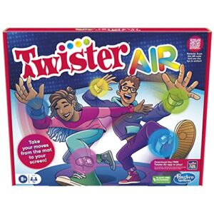 Hasbro Gaming Twister Air Game | AR App Play Game with Wrist and Ankle Bands | Links to Smart Devices | Active Party Games for Kids and Adults | Ages 8+ | for 1+ Players | F8158