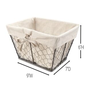 The Lakeside Collection Country Baskets - Rustic Storage Mail and Papers