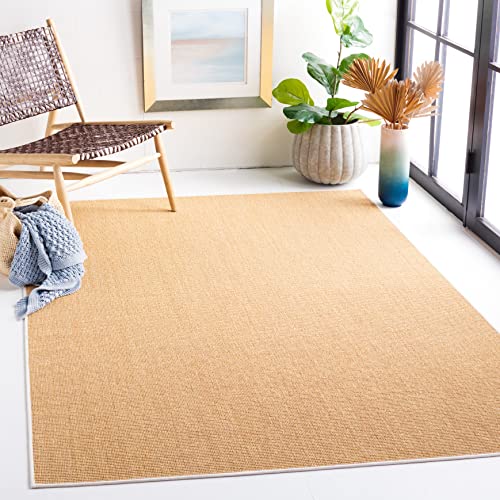 MARTHA STEWART x SAFAVIEH 3' x 5' Natural/White MSR9501H Sisal & Jute Area Rug