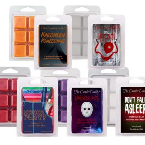 The Candle Daddy Halloween Horror Movie 5 Pack - 5 Amazingly Spooky Wax Melts - 30 Total Cubes - 10 Total Ounces - Fun Scary Gift October Fall Autumn