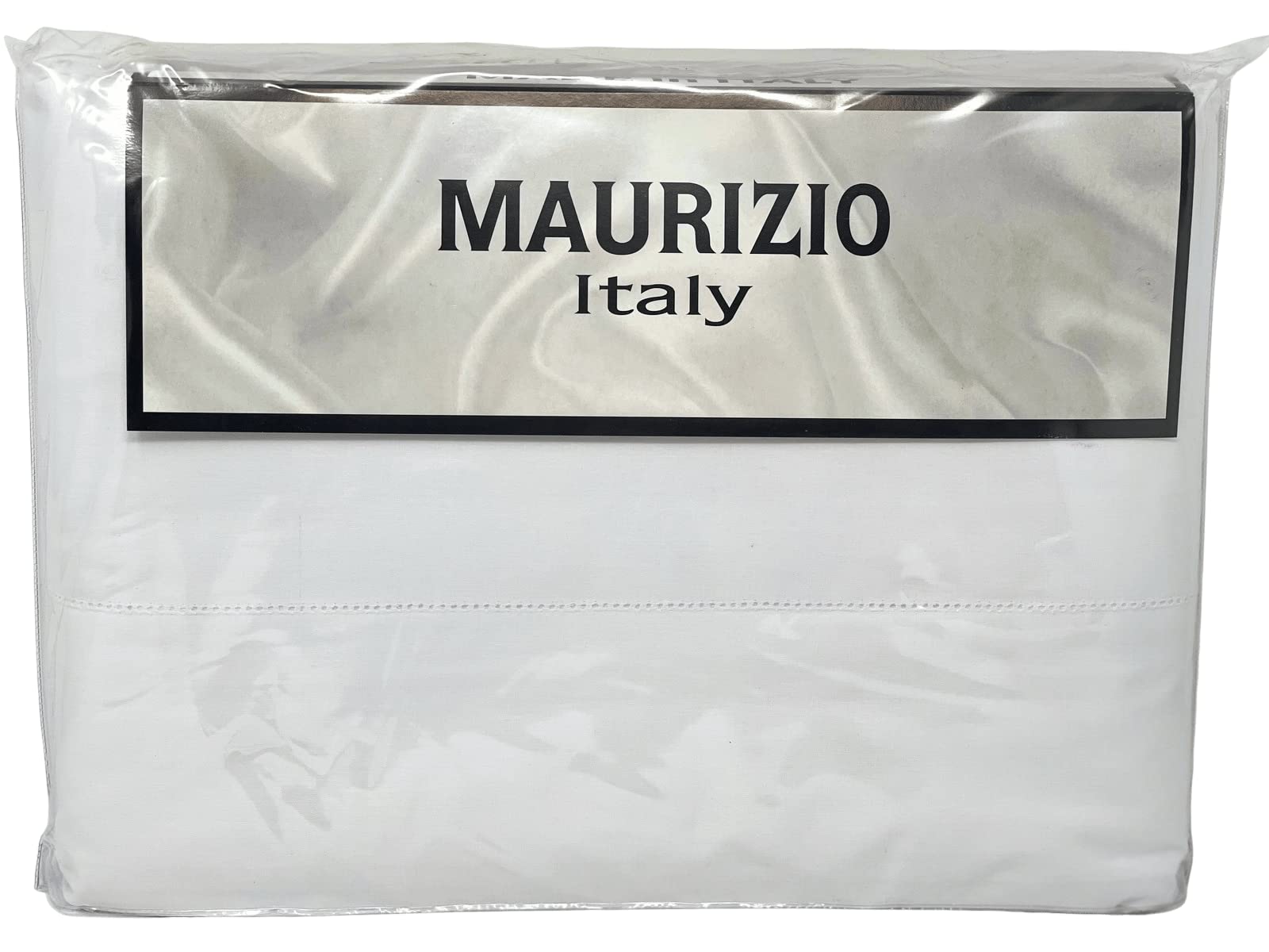 Maurizio Italy 3 Piece 100% Cotton Luxury Duvet Quilt Comforter Cover Set with an Embroidered Hemstitch Detail (King (U.S. Standard))