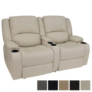 RecPro RV 64" Powered Recliner Loveseat | Wall Hugger Sofa | Ultrafabrics Brisa (Birch)