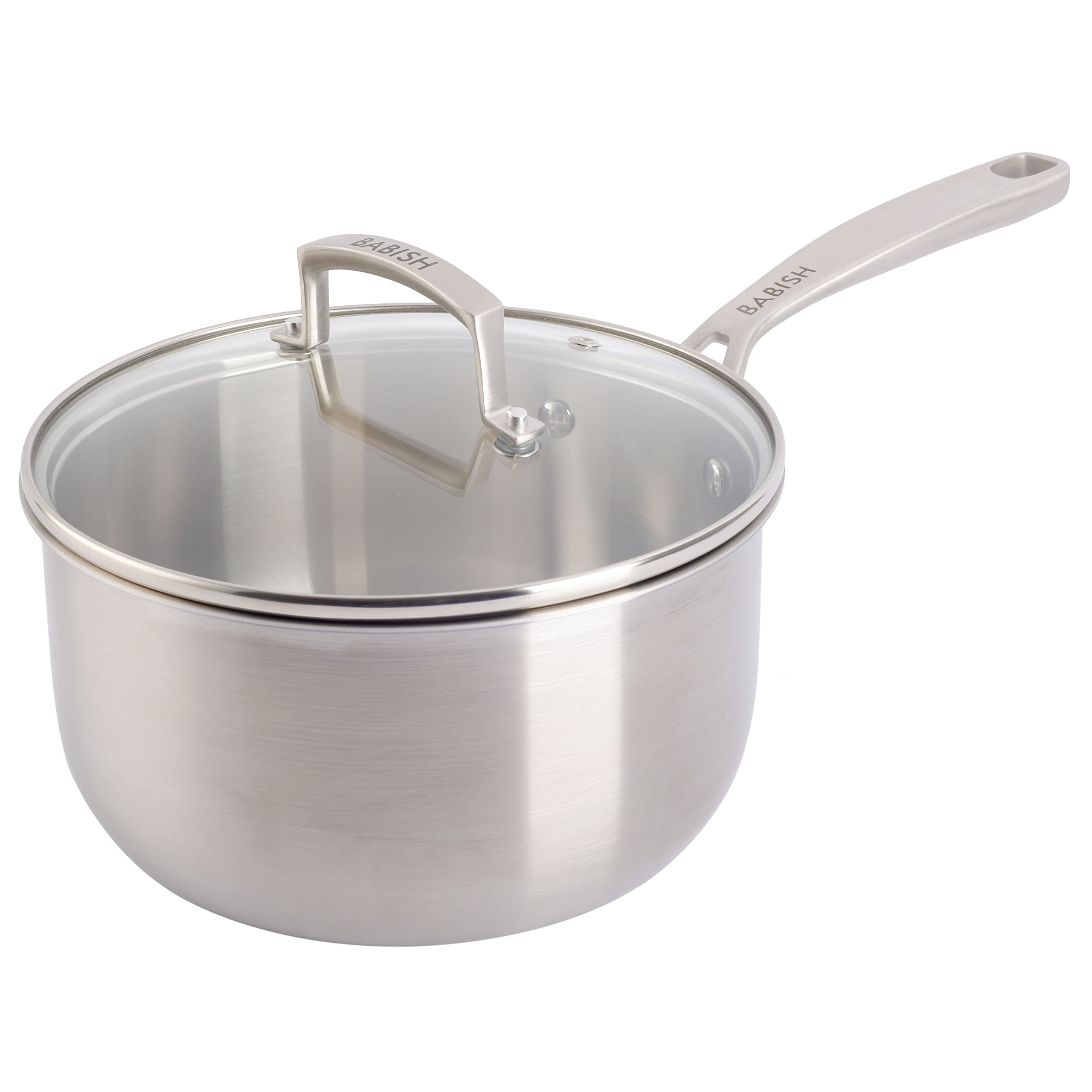 Babish Stainless Steel 3.5qt Triply Professional Grade Sauce Pan