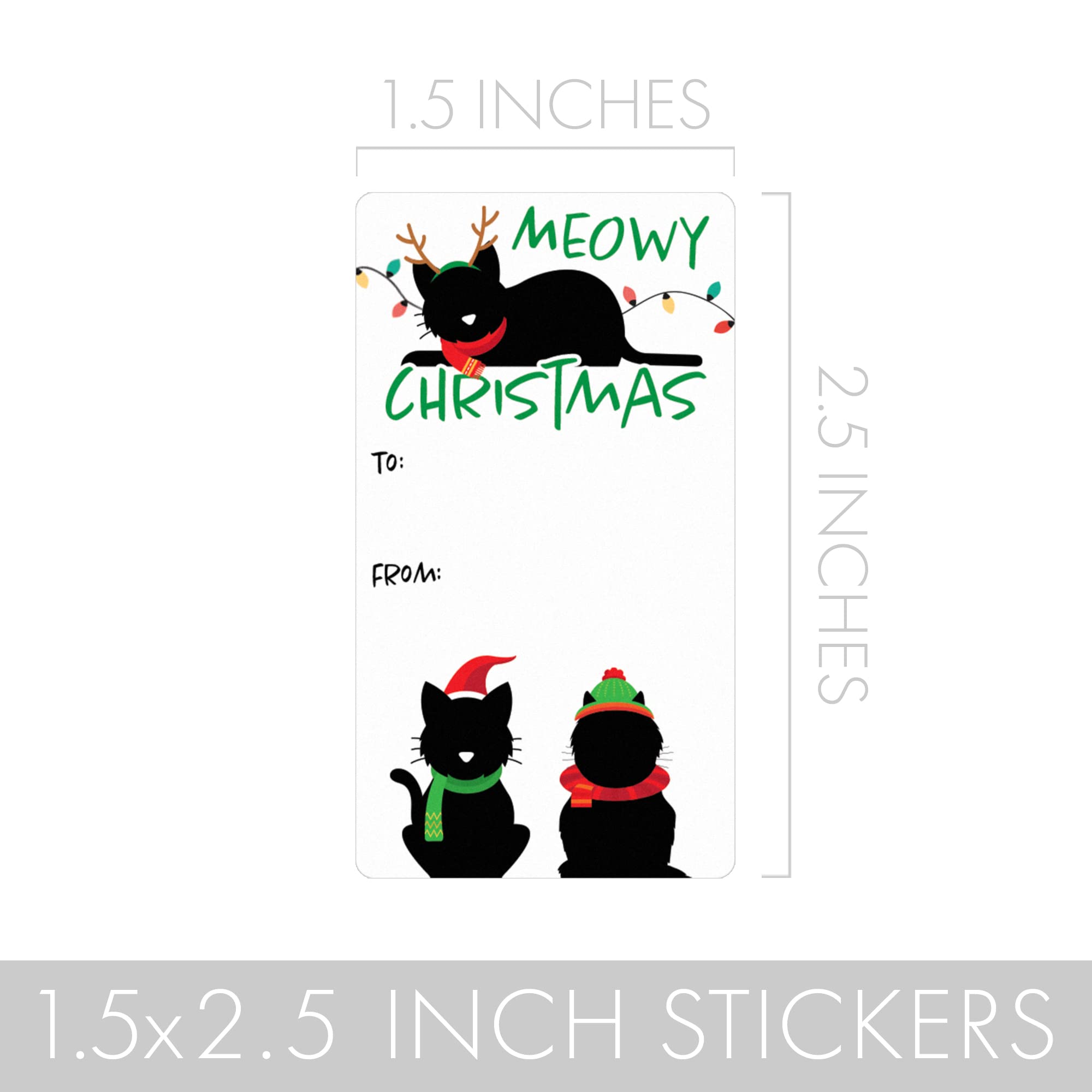 Cat Christmas Tags (Cat Gift Tags)