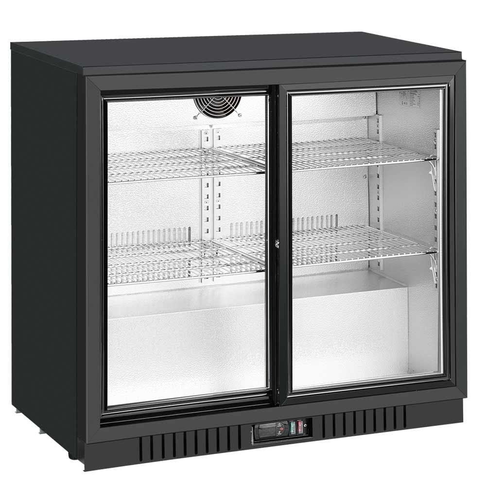 Unity U-BB2 36" Countertop Two Sliding Door Merchandising Bar Cooler (For Commercial Use ONLY)