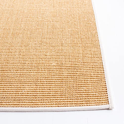 MARTHA STEWART x SAFAVIEH 3' x 5' Natural/White MSR9501H Sisal & Jute Area Rug