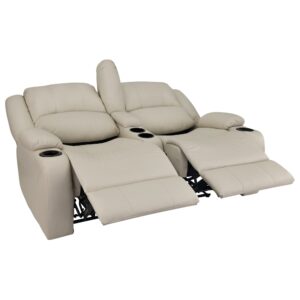 RecPro RV 64" Powered Recliner Loveseat | Wall Hugger Sofa | Ultrafabrics Brisa (Birch)