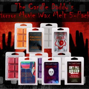 The Candle Daddy Halloween Horror Movie 5 Pack - 5 Amazingly Spooky Wax Melts - 30 Total Cubes - 10 Total Ounces - Fun Scary Gift October Fall Autumn