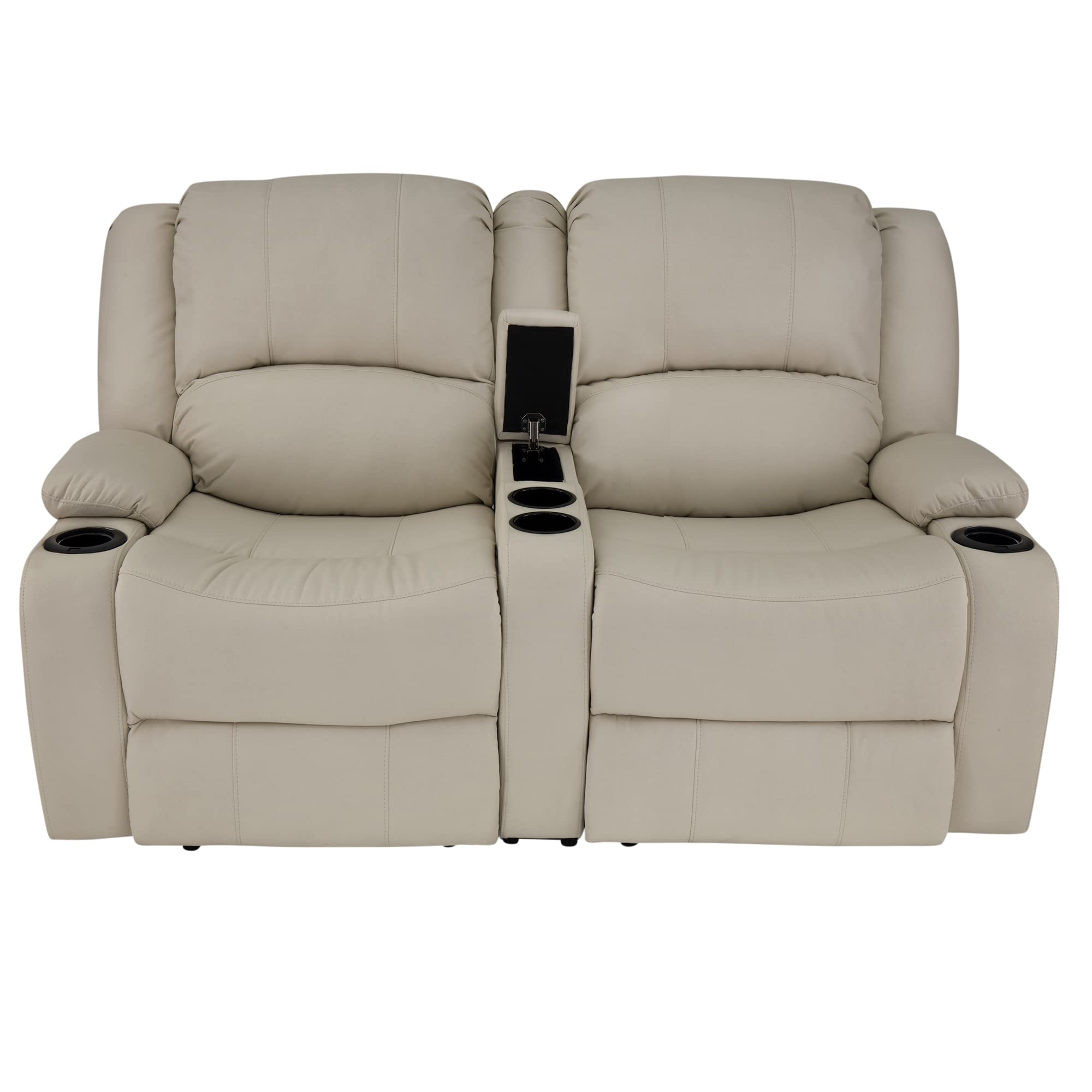 RecPro RV 64" Powered Recliner Loveseat | Wall Hugger Sofa | Ultrafabrics Brisa (Birch)