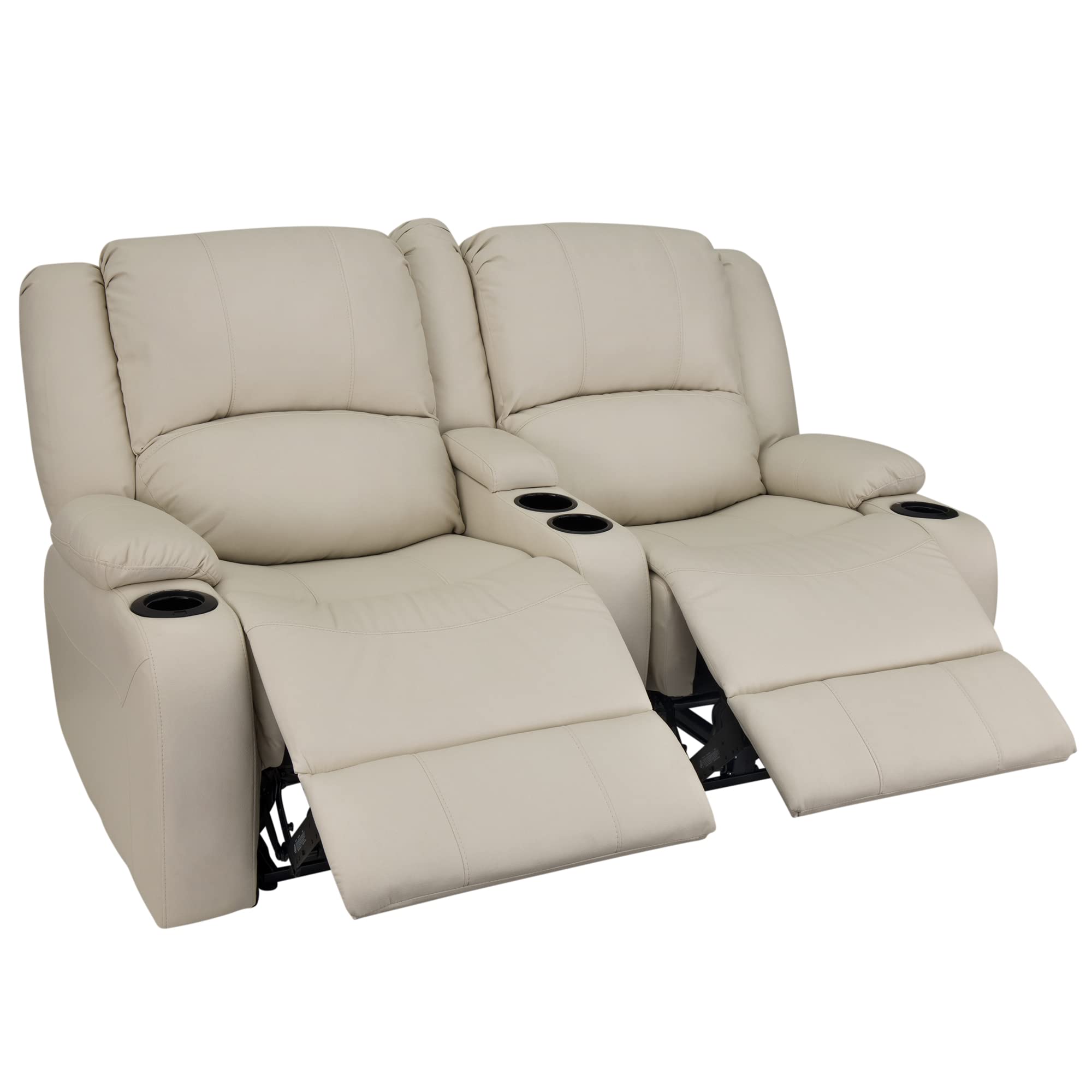 RecPro RV 64" Powered Recliner Loveseat | Wall Hugger Sofa | Ultrafabrics Brisa (Birch)