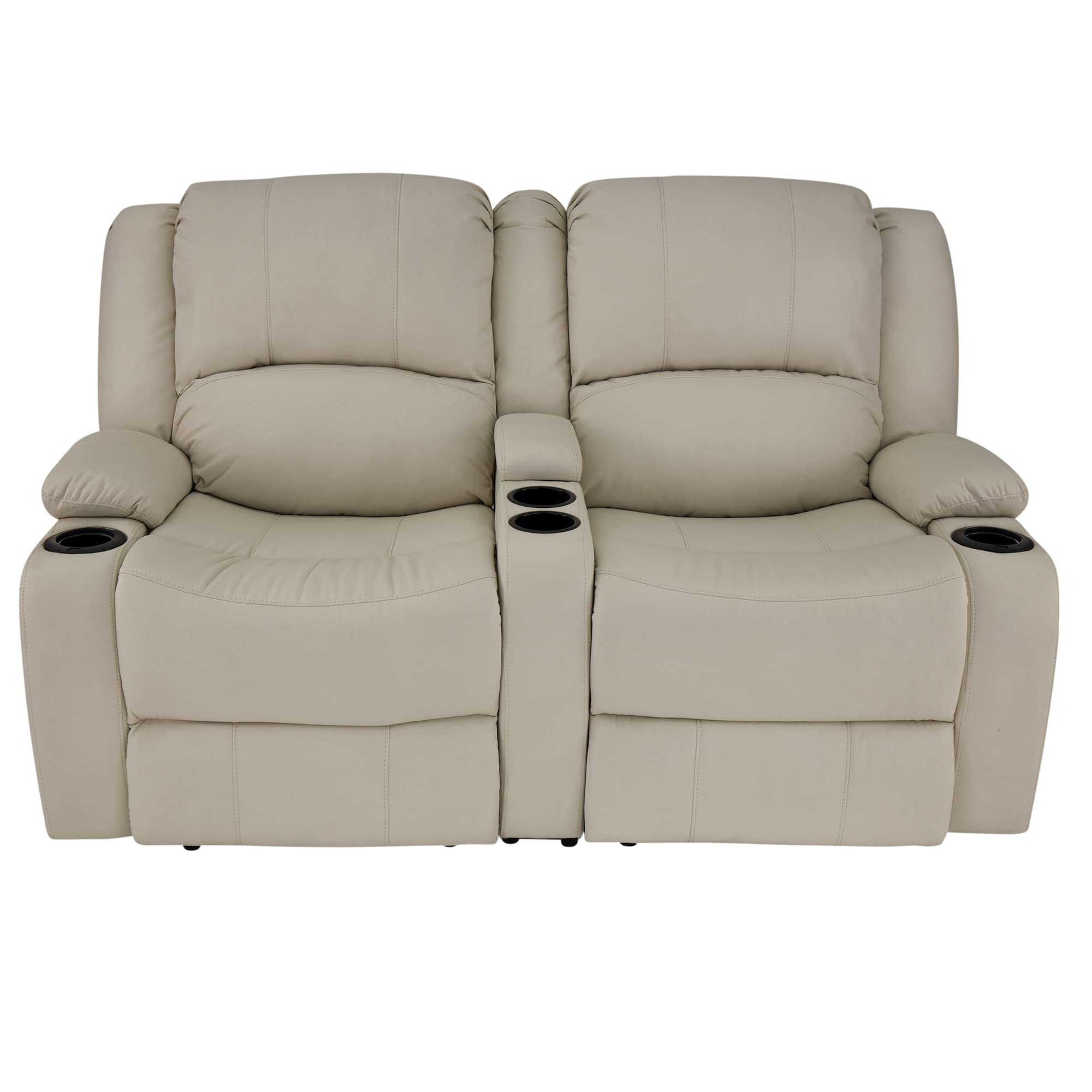 RecPro RV 64" Powered Recliner Loveseat | Wall Hugger Sofa | Ultrafabrics Brisa (Birch)