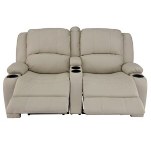 RecPro RV 64" Powered Recliner Loveseat | Wall Hugger Sofa | Ultrafabrics Brisa (Birch)