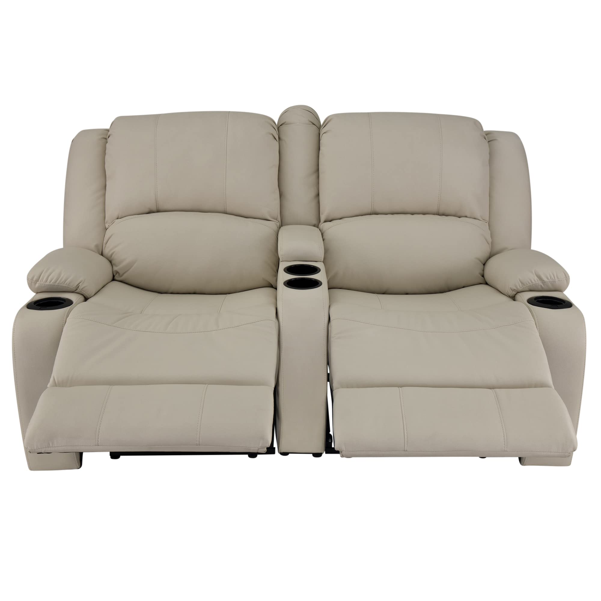 RecPro RV 64" Powered Recliner Loveseat | Wall Hugger Sofa | Ultrafabrics Brisa (Birch)