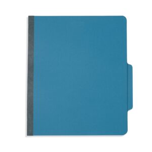 Blue Summit Supplies Dark Blue Classification Folders, 3 Dividers, Letter Size with 2 Inch Tyvek Expansions, Use for Organizing Medical Records & Client Files, Great as Lease Folders, 10 Pack