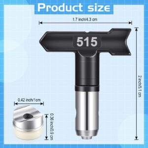 8 Pieces Spray Tip Paint Sprayer Tips Reversible Airless Spray Nozzles Tips Airless Sprayer Spraying Machine Parts for Homes Buildings Garden Decks (211, 215, 311, 315, 415, 417, 515, 517)