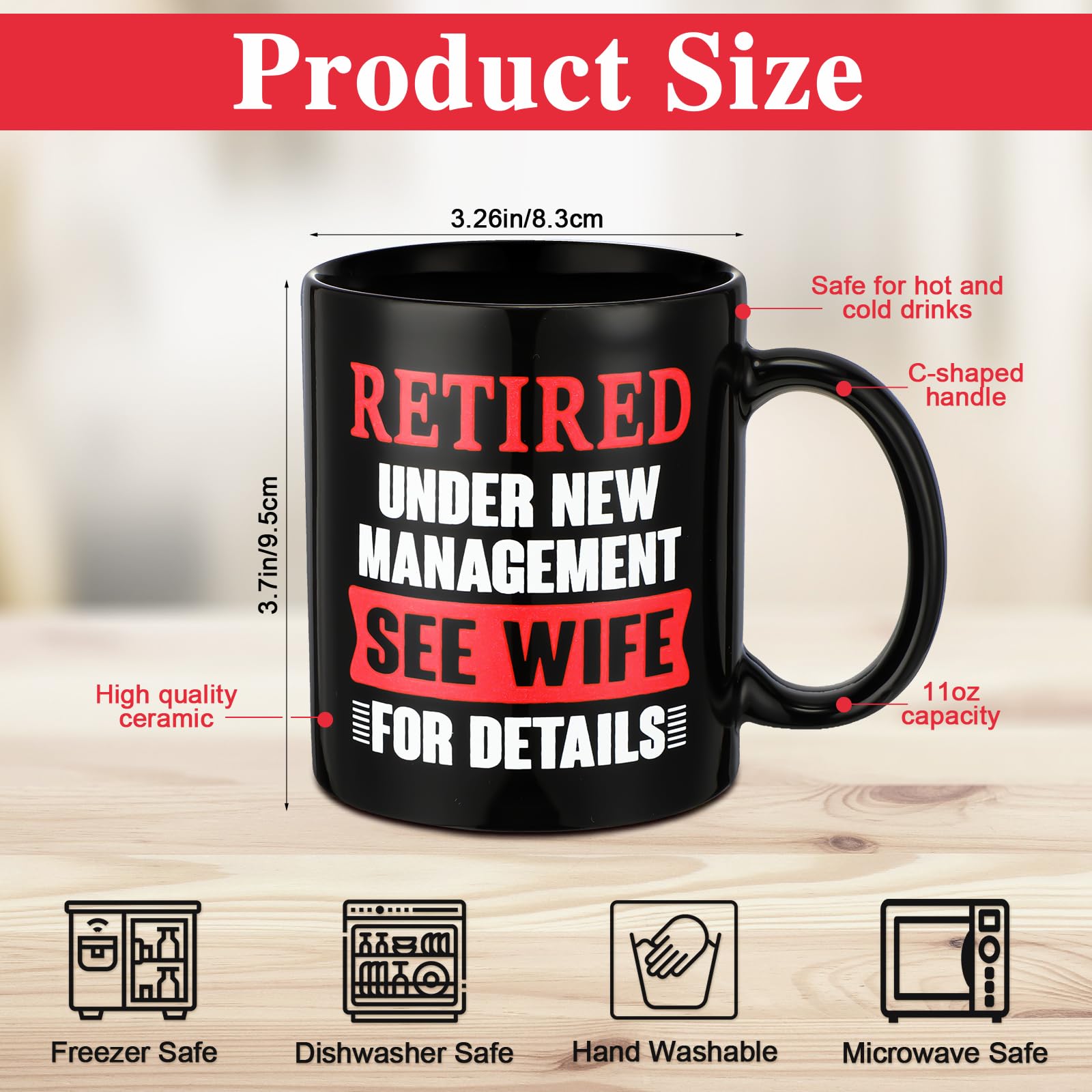 Sieral Retirement Gift Set for Men Funny Guys Retired Gifts Include Mug Baseball Cap Socks Keychain with Gift Box