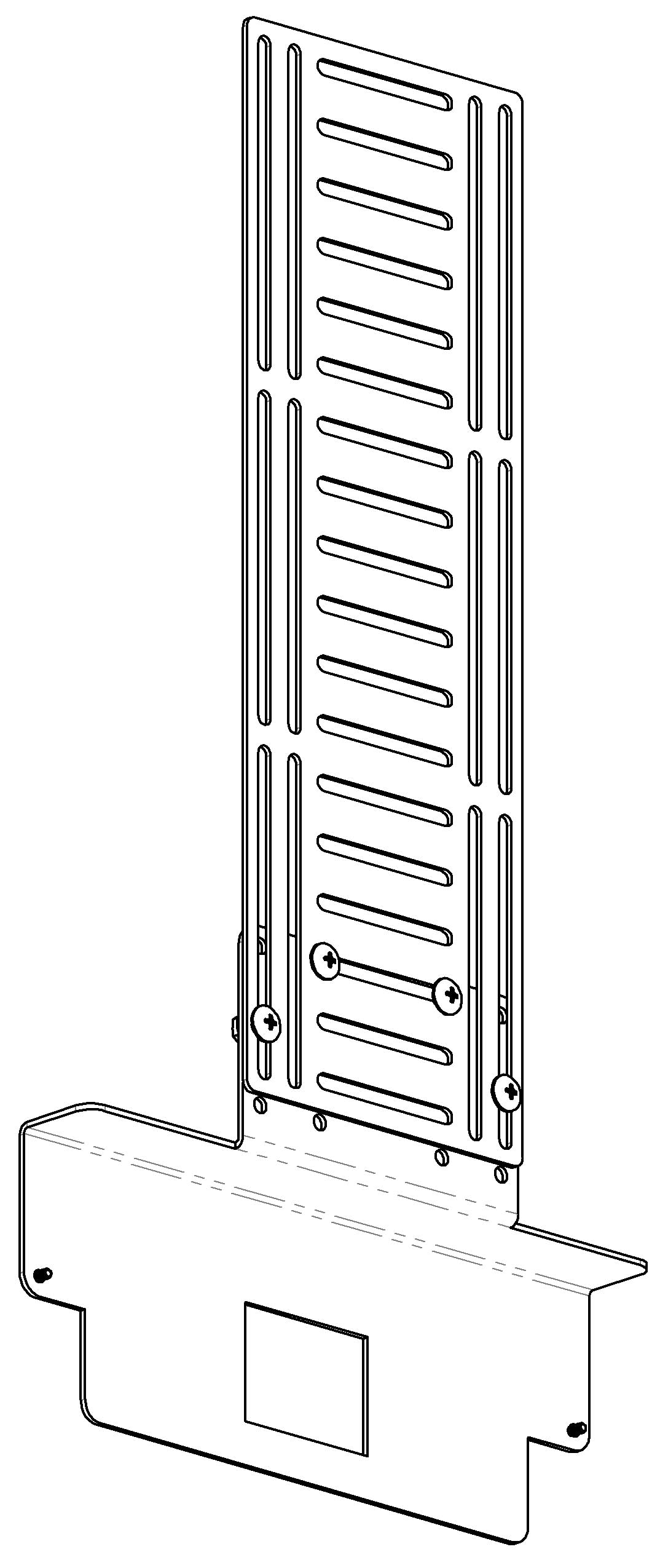 Logic Controls KB1700 Bump Bar Mount, 50/75/100mm VESA Compatible