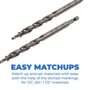 Kreg KPHA300 Easy-Set Pocket-Hole Drill Bit | 2 Pack