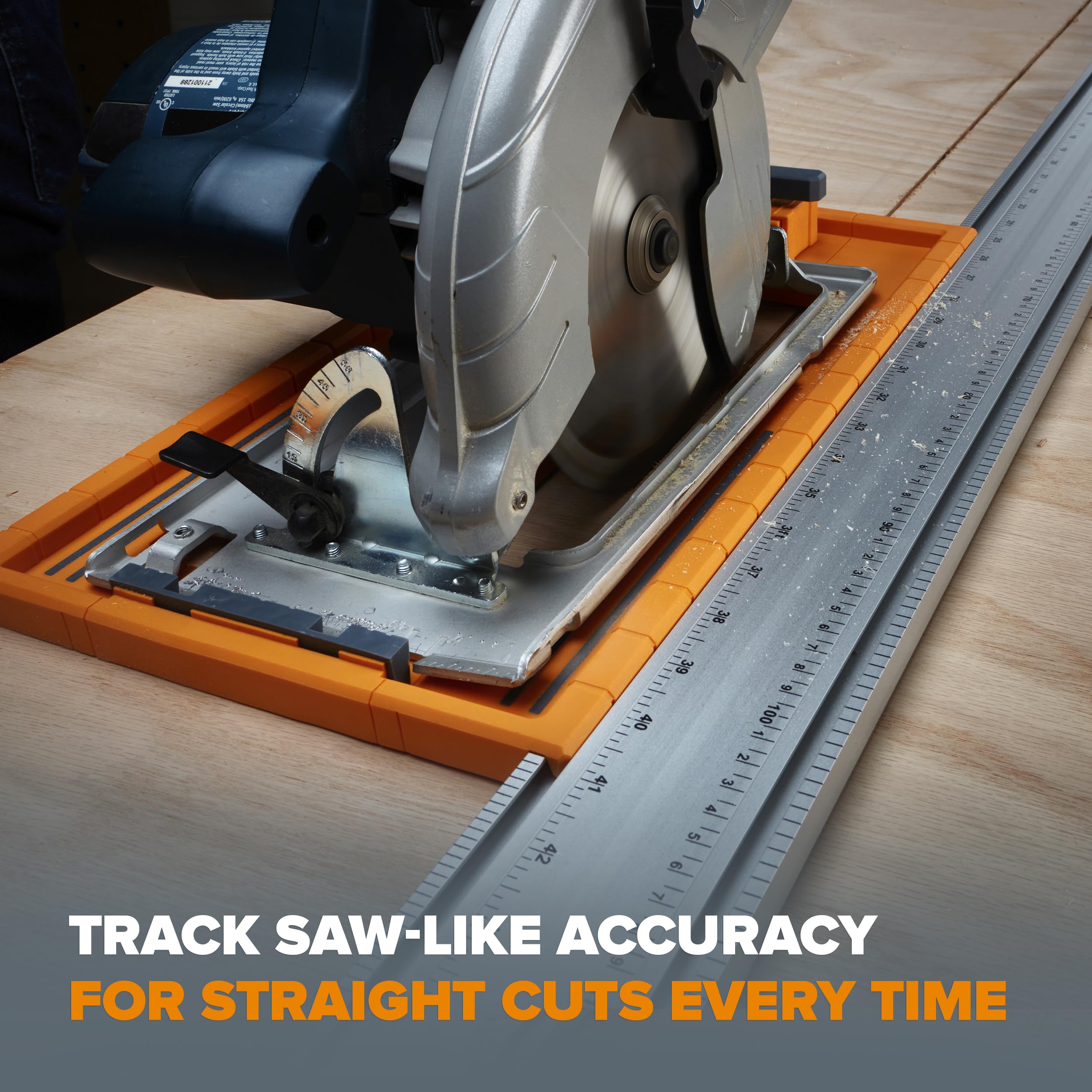 BORA NGX Saw Plate RT Circular Saw Guide, For Straight Cuts, designed for use with Bora NGX and WTX Clamp Edge System, Adjustable to fit most Circular Saws 546001