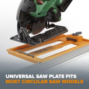 BORA NGX Saw Plate RT Circular Saw Guide, For Straight Cuts, designed for use with Bora NGX and WTX Clamp Edge System, Adjustable to fit most Circular Saws 546001