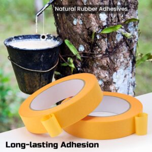 Lichamp 20 Bulk Pack 1 inch Yellow Painters Tape, Orange Masking Tape, 0.95 inch x 55 Yard x 20 roll, 2010YL(Total 1100 Yards)