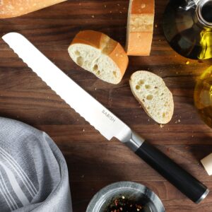 Babish High-Carbon 1.4116 German Steel Cutlery, 8 Inch Bread Kitchen Knife