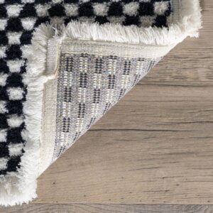 nuLOOM Elsha Rocky Mountains Kids Fringe Area Rug, 4x6, Beige