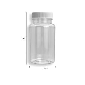 LUBEFLEX Oil Sampling Bottle - Made in USA - Pack of 6 Oil Analysis Sampling Clear Plastic Bottle 4 oz (120 ml) Capacity with 38-400 Cap Size - FDA Compliant and BPA Free …