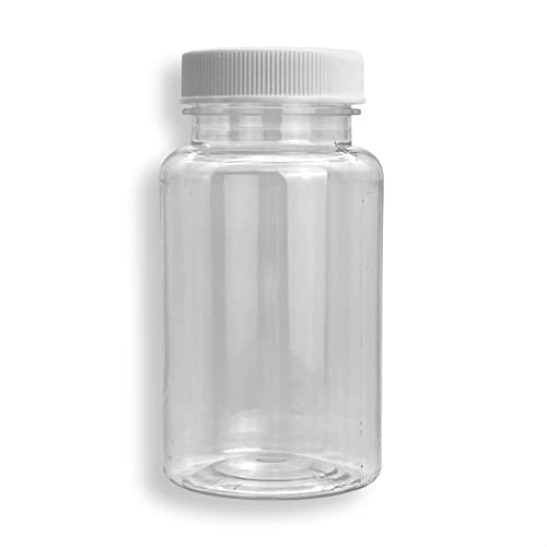 LUBEFLEX Oil Sampling Bottle - Made in USA - Pack of 6 Oil Analysis Sampling Clear Plastic Bottle 4 oz (120 ml) Capacity with 38-400 Cap Size - FDA Compliant and BPA Free …